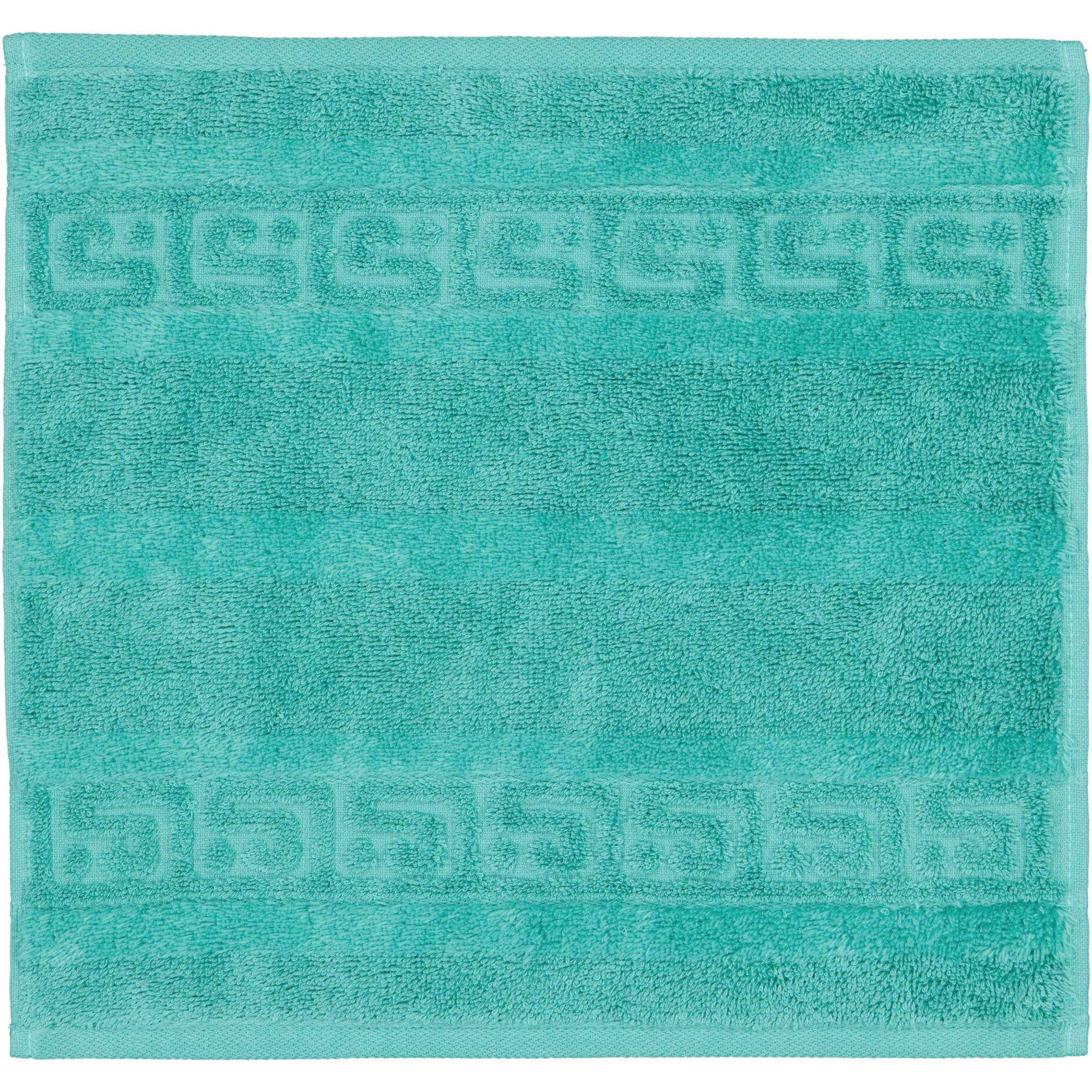 Cawö Handtücher Noblesse Uni 1001 smaragd - 421 - Seiflappen 30x30 cm