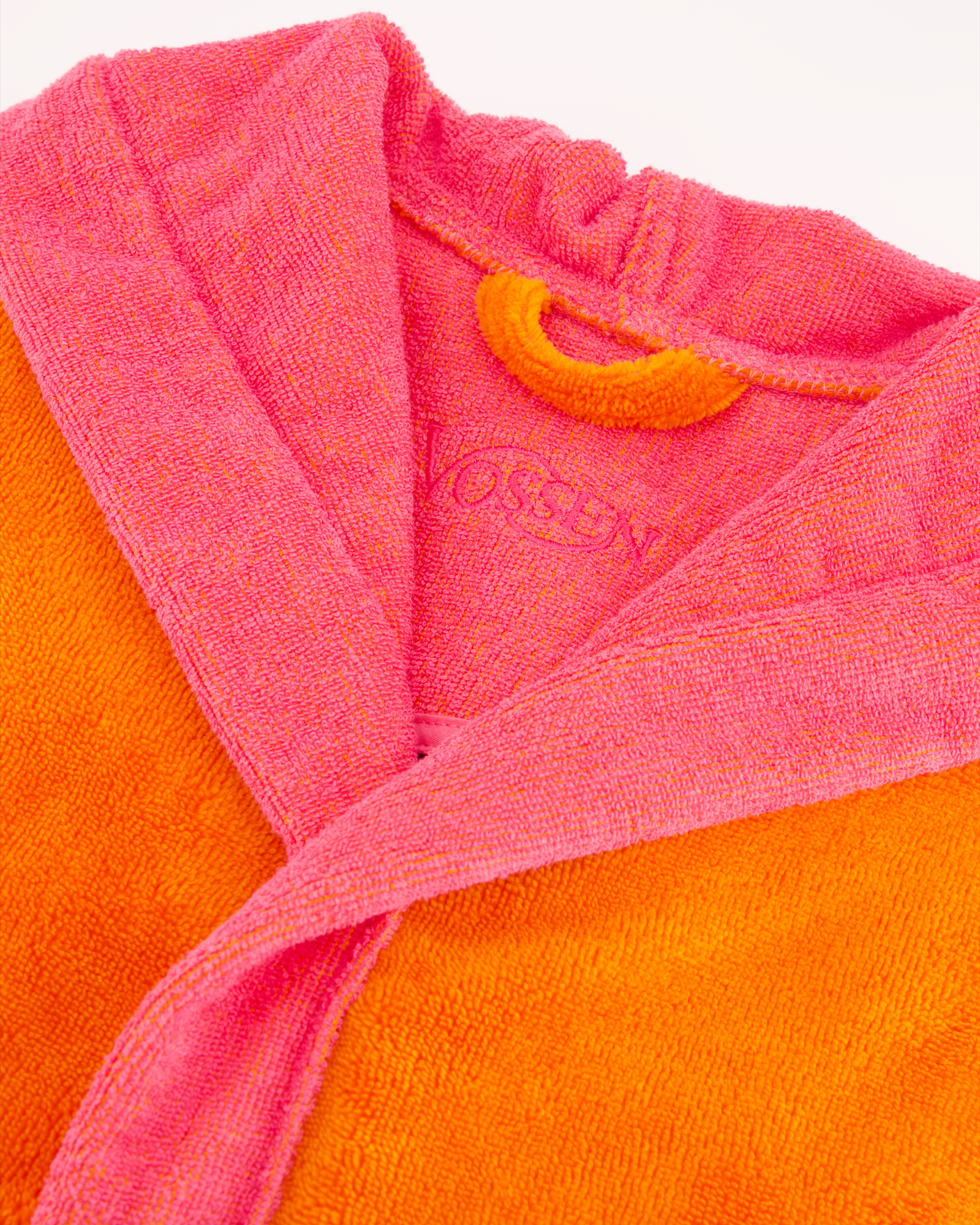 Vossen Bademäntel unisex Kapuze Poppy electric orange/prim rose - 0033 - XXL