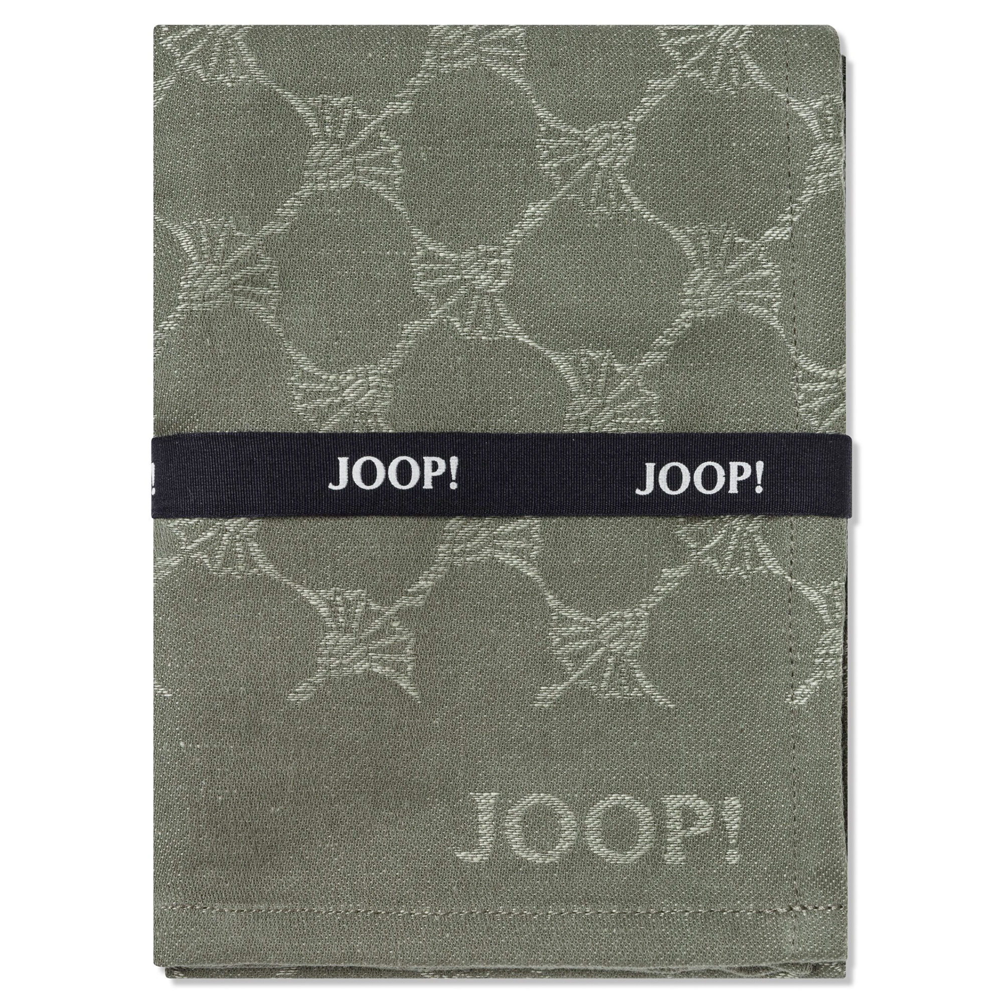 JOOP! Geschirrtücher Cuisine Cornflower Classic 1700 Oliv - 44 - 50x70 cm