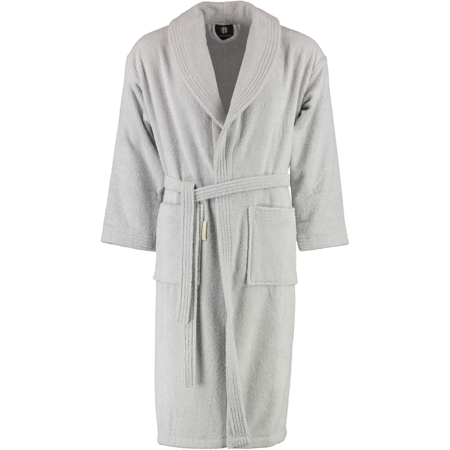 Rhomtuft RHOMTUFT Bademäntel unisex Schalkragen Sir & Lady perlgrau - 11
