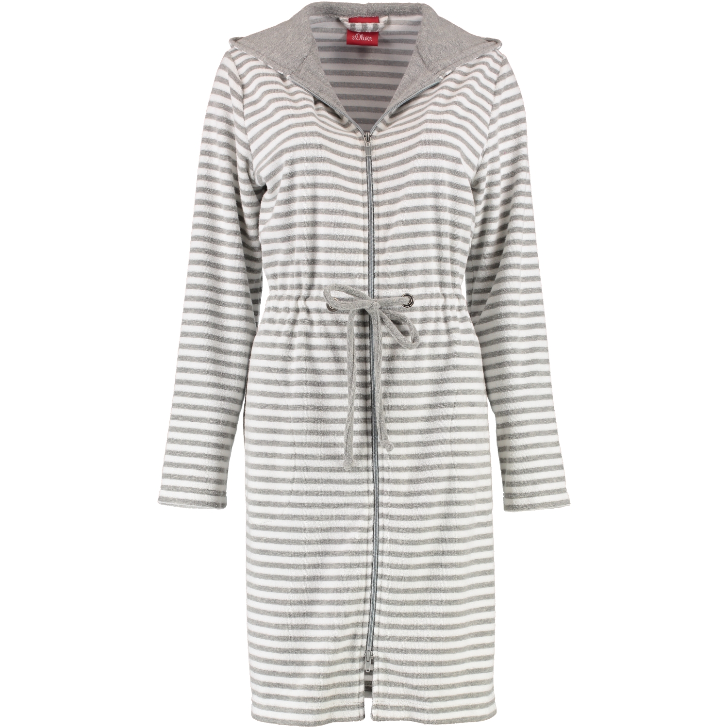 bademantel damen reissverschluss kapuze