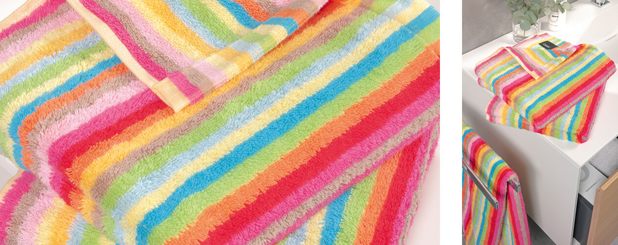 Cawö - Life Style Streifen 7008 - Farbe: 25 - multicolor Gästetuch 30x50 cm Detailbild 1 Cawö - Life Style Streifen 7008 - Farbe: 25 - multicolor Gästetuch 30x50 cm Detailbild 1