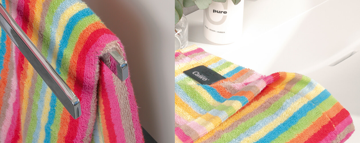 Cawö - Life Style Streifen 7008 - Farbe: 25 - multicolor Gästetuch 30x50 cm Detailbild 3 Cawö - Life Style Streifen 7008 - Farbe: 25 - multicolor Gästetuch 30x50 cm Detailbild 3
