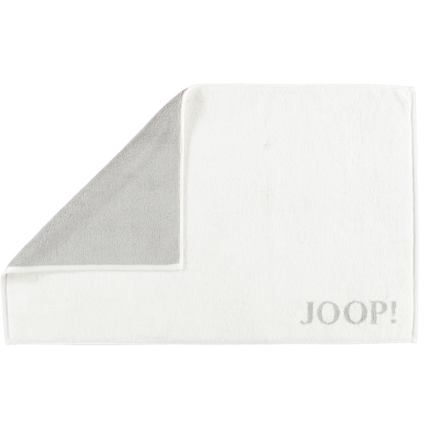 JOOP! Classic - Doubleface Badematte 1600 - 50x80 cm - Farbe: Weiß/Silber - 67
