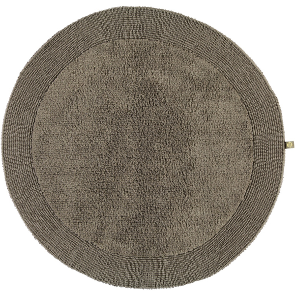 Rhomtuft - Badteppiche Exquisit - Farbe: taupe - 58 100 cm rund