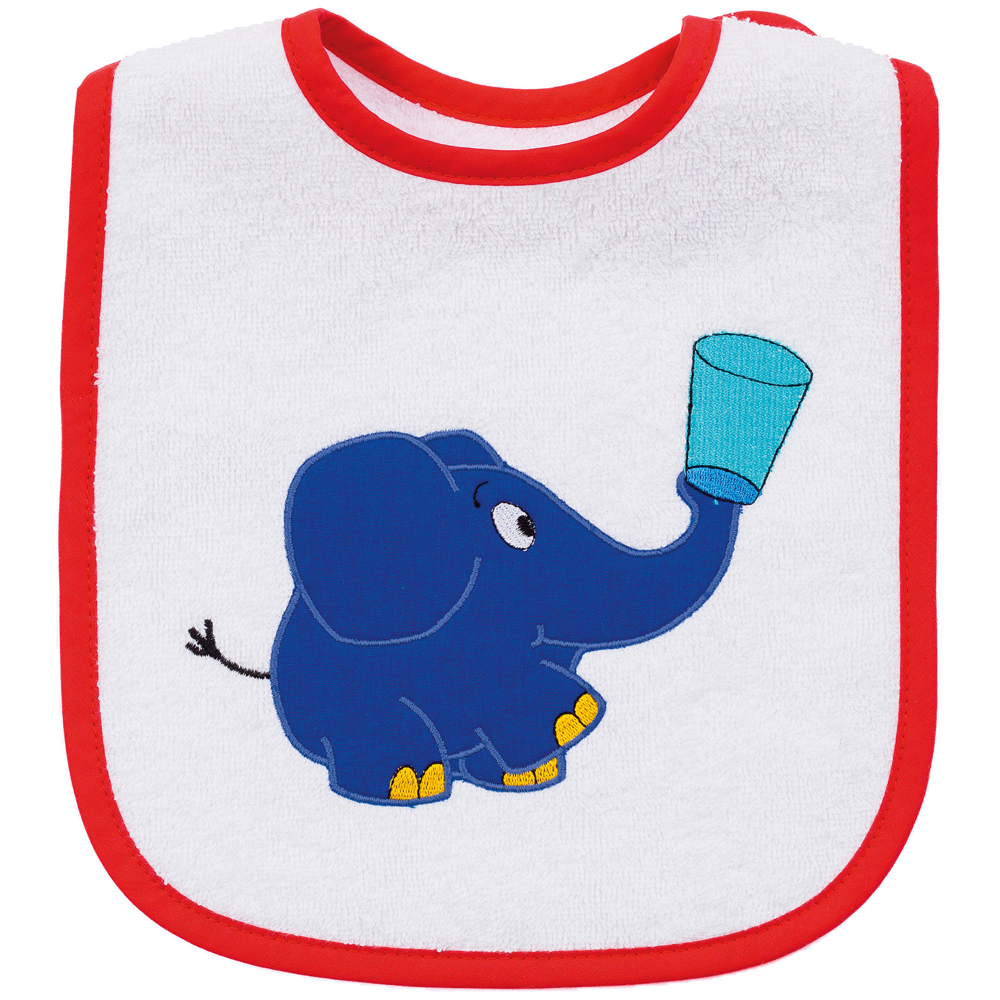 Smithy Lätzchen Der kleine blaue Elefant  24 x 24 cm Baby Mode Neu 